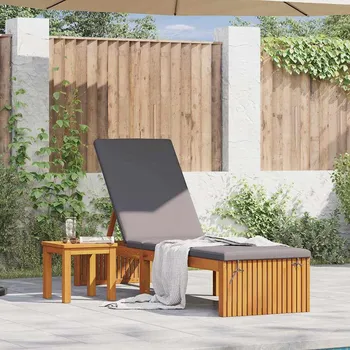 Podsedák vidaXL Slunečník Přírodní olej 200 x 55 x 94 cm Masivní akáciové dřevo [4108116]