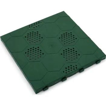 Venkovní dlažba Plastová terasová zelená dlažba Honeycombs - 39 x 39 x 2,65 cm