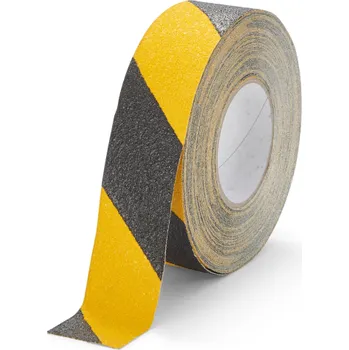 Lepicí páska Protiskluzová páska na nerovný povrch 50 mm x 18,3 m - žlutočerná