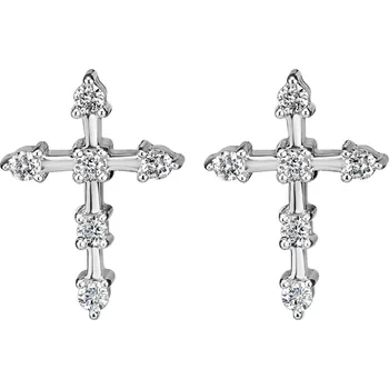 Náušnice Náušnice s diamanty Sparkling Cross