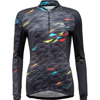 Cyklistické oblečení Dámský zateplený dres HAVEN STRATO WOMEN XXL Černá, Mix