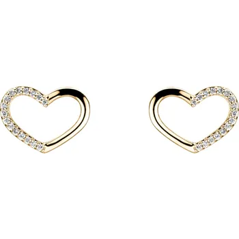 Náušnice Náušnice s diamanty Sparkling Heart