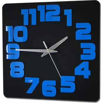 Hodiny Nástěnné hodiny Logic černo-modré