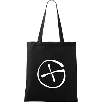 Geocachka - Taška bavlněná - 42 x 38 cm ( Černá )