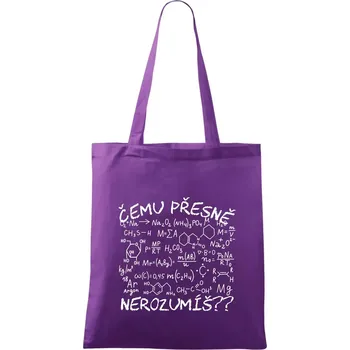 Chemie - Čemu přesně nerozumíš? - Taška bavlněná - 42 x 38 cm ( Fialová )