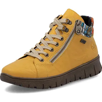 Dámské kozačky Dámská kotníková obuv RIEKER N1305-68 žlutá W5 37