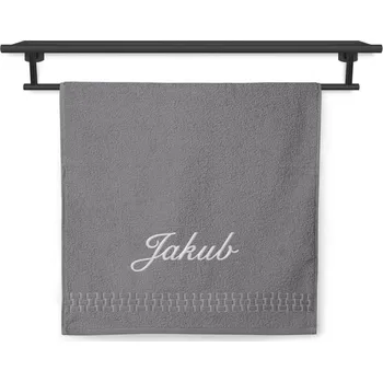 Osuška Osuška SE JMÉNEM 70x140 Ratanika tmavě šedá