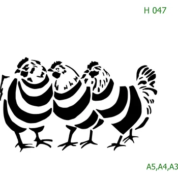 Šablona H 047 - A4 , Nelepící folie