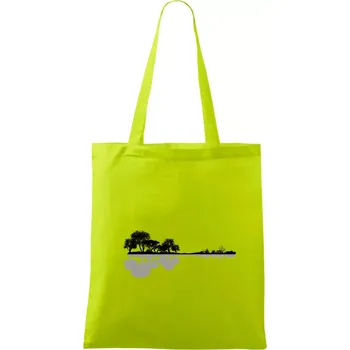 Kytara příroda - Taška bavlněná - 42 x 38 cm ( Limetková )