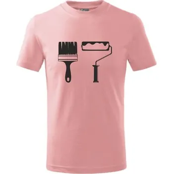 Chlapecké tričko ON-DESIGN Dětské tričko ŠTĚTEC A VÁLEČEK Velikost: 158 cm/12 let, Barva: růžová