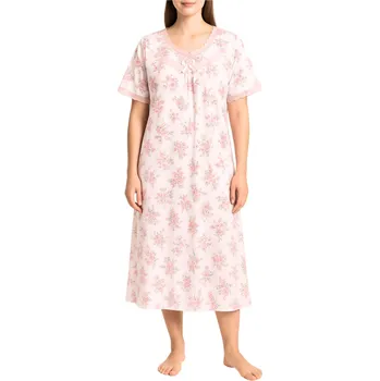 Body Bavlněná noční košile dlouhá Agátka 6527 XXL světle růžová