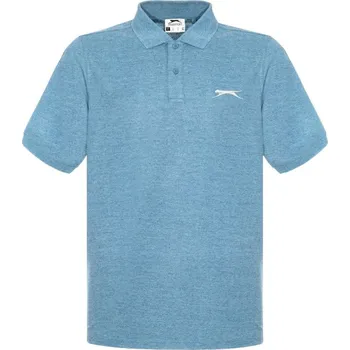 Pánské tričko Slazenger Plain pánské polo tričko Denim Marl XS