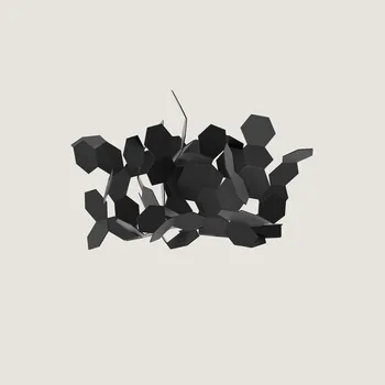 Zava Andromeda, černé závěsné designové svítidl 1x E14, prům. 30cm