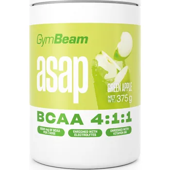 Aminokyselina GymBeam BCAA 375 g zelené jablko