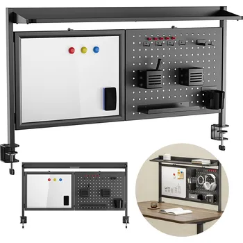 Rozdělovač stolů / organizér Ergo Office, max. zatížení 10 kg, bílá tabule, šířka 1116 mm, černý, ER-301 B