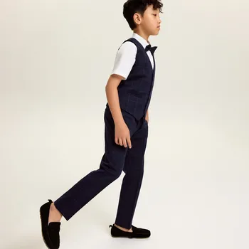 Reserved - Elegantní kalhoty z viskózové směsi - tmavomodrá - 841ET-59X - 841ET-59X-152