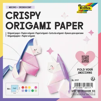 Výtvárné potřeby Papíry na origami 14x14 cm, 50 listů, 75 g/m² MICRO-IRIDESCENT