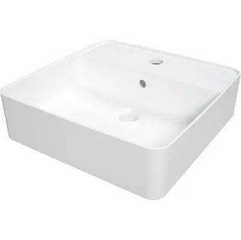 Umyvadlo Deante Umyvadlo na desku Square 42x42 cm - CGS 6U4B, keramika