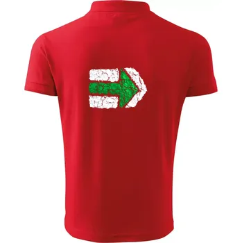 Pánská košile Párová turistická značka zelená - Polokošile pánská Pique Polo 203 - 4XL ( Červená )