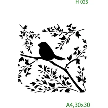 Šablona H 025 - 30 x 30 cm , Nelepící folie