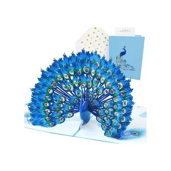 Kalendář 3D přání Hrdý páv