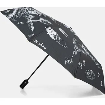 Deštník Deštník Moschino černá barva, 8979 8979.openclose 99X, vel. ONE SIZE