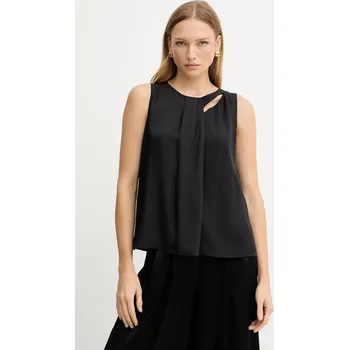 Dámská halenka Halenka Armani Exchange dámská, černá barva, hladká, XW001026 AF16122 XW001026.AF16122 99X, vel. L