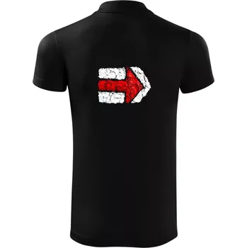 Pánská košile Párová turistická značka červená - Polokošile Victory sportovní (dresovina) - XL ( Černá )