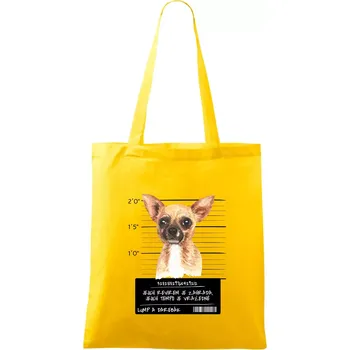 Lump a darebák čivava - Taška bavlněná - 42 x 38 cm ( Žlutá )