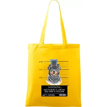 Nákupní taška Lump a darebák rotvajler - Taška bavlněná - 42 x 38 cm ( Žlutá )