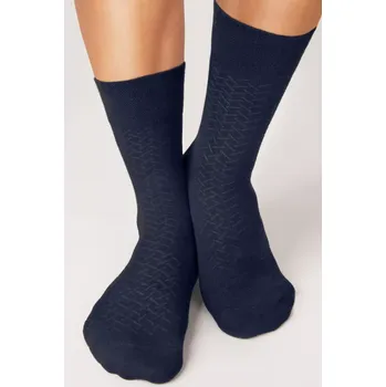 Pánské ponožky Pánské bambusové ponožky SB004 tmavě modrá 43-46