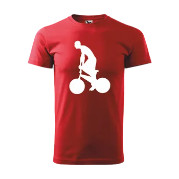 Chlapecké tričko ON-DESIGN Tričko pánské/dětské s CYKLISTOU Velikost: 134 cm/8 let, Barva: červená