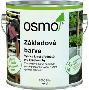 Olej na dřevo Osmo základová barva 7000 bílá krycí 2,5l