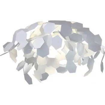 Zava Andromeda, bílé závěsné designové svítidl 1x E14, prům. 30cm