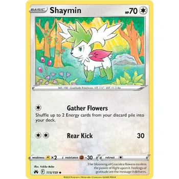 Sběratelská karetní hra Shaymin 115/159 - Crown Zenith Typ karty: Non-Holo