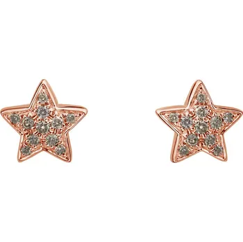 Náušnice Náušnice s hnědými diamanty Amazing Night