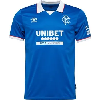 cyklistický dres Pánský domácí dres CASTORE RANGERS HOME SS SHIRT S Modrá, Bílá