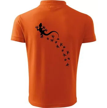 Pánská košile Geocaching Gekoni - Polokošile pánská Pique Polo 203 - 5XL ( Oranžová )
