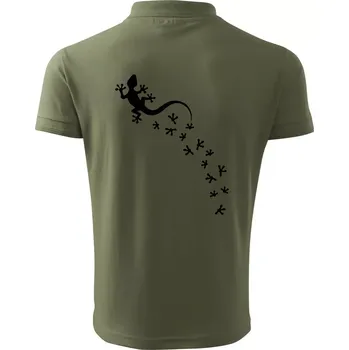 Pánská košile Geocaching Gekoni - Polokošile pánská Pique Polo 203 - S ( Khaki )