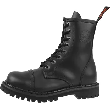 Pánská zimní obuv boty kožené unisex - - KMM - Black - 080 - 37