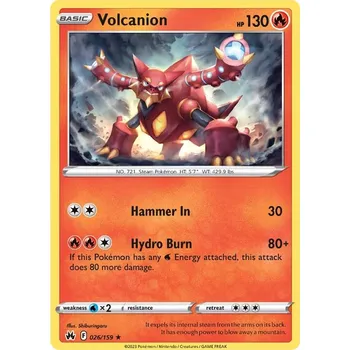Sběratelská karetní hra Volcanion 026/159 - Crown Zenith Typ karty: Reverse Holo