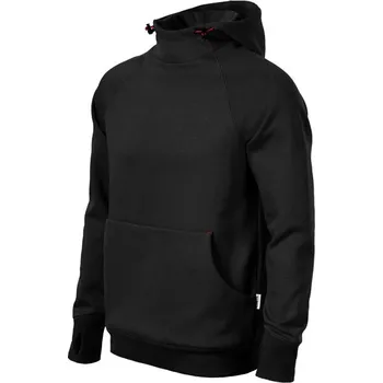 Pánská móda Mikina Pánská Rimeck® Vertex Hoodie - Černá / M, Firemní dárkové předměty s vlastním potiskem