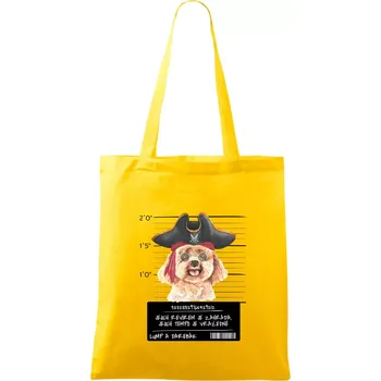 Lump a darebák pudl - Taška bavlněná - 42 x 38 cm ( Žlutá )