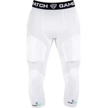 GAMEPATCH PADDED 3/4 TIGHTS WITH FULL PROTECTION WHITE XL - Bílá + DÁREK + Doprava ZDARMA