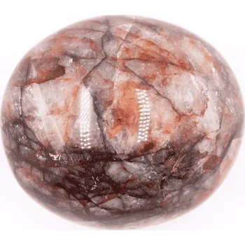 Milujeme Kameny Křišťál s hematitem - leštěný ovál KSH19 543055