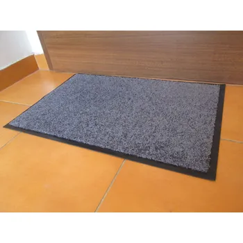 Rohožka Pratelná čistící rohož 90 x 120 cm - Černá