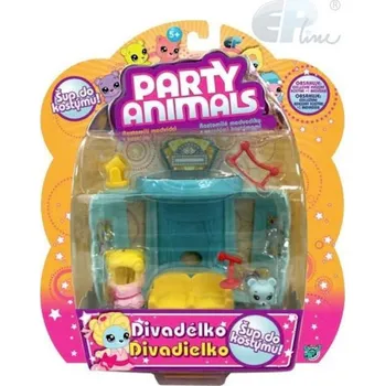 EP Line Party Animals hrací sada medvídek s kostýmem a doplňky 3 druhy