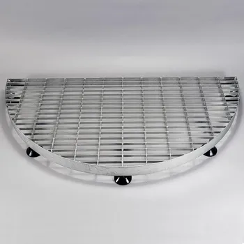 Rohožka Vstupní půlkruhová venkovní ocelová rohož 80 x 40 cm