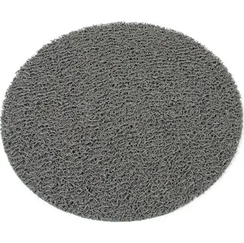 Rohožka Sprchová kulatá protiskluzová šedá rohož Spaghetti - 54 x 1,2 cm