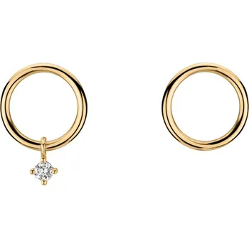 Náušnice Náušnice s diamantem Glossy Luck